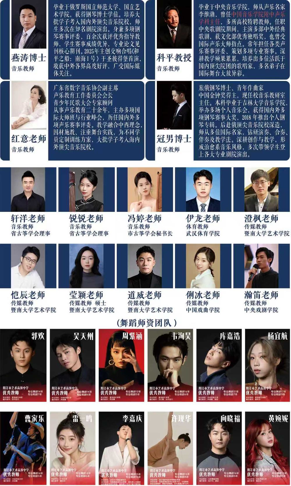 艺体类教师